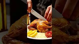 🌴 Жареный цыпленок в марокканском оазисе | Свет фонаря и жар хариссы | Smart Foods ASMR