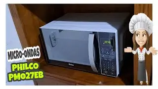 Resenha Micro-ondas Philco PMO27EB ,porta espelhada,28L