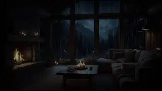 Sleep Fast in 3 Minutes 🌧️ Strong Rain and Thunder Sounds in Forest Nature for Relaxation