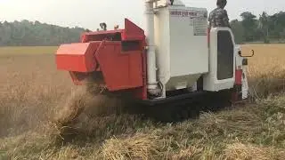 Half Feed Combine Harvester | Efficient Paddy & Wheat Harvesting Machine | Demo & Features