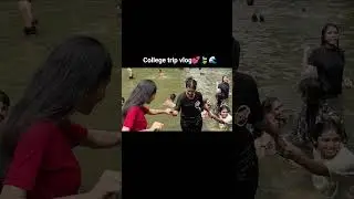 Here's a glimpse of our college trip🌿🌊🫧#collegetrip #travelvlog #waterfallviews #naturelovers