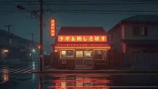 Cozy Rainy Street Japan | Lofi Chillhop Mix