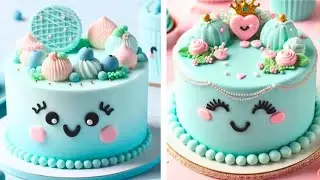 💙 Pastel Blue Cake 🎂✨ | Soft, Elegant & Dreamy Dessert Design