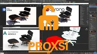 Rendering in V-Ray Corona or Arnold with locked ProxSi files