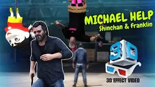 Michael Help Shinchan & Franklin From Trevor 😱 | 3D Effect GTA 5 Mallu Funny Video