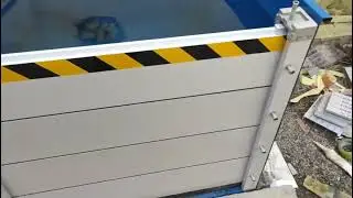 Aluminum Alloy Flood Control Test | Efficient Water Retaining Board in Action!#FloodControl
