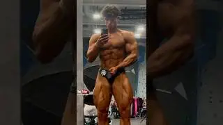 Teen Bodybuilding Fitness Model Muscle Pump Contest Posing Albertas Krinickis Styrke Studio #muscle