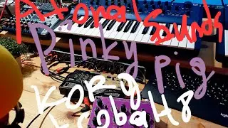 Atonal Sounds jam with Mr. Pinky Pig, Modal Argon 8 and Korg Volca Drum