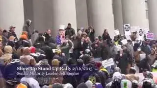 Senate Minority Leader Jeff Kessler's Speech at the Show Up Stand Up Rally 2 16 2015