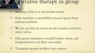 Narrative therapy in group video