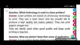 Which technology is used in a laser printers?