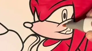 Knuckles Coloring!!