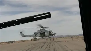 UH-1Y Venom Helicopters Conduct Flight Maneuver Exercise
