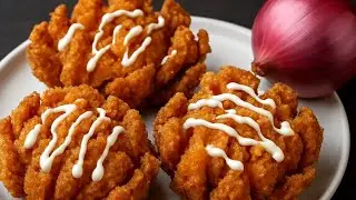 Blooming onion | crispy onion bloom| onion flower