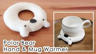Polar Bear Hand & Mug Warmer | Sunny DIY