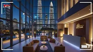 Dreamy Jazz Nights | Hotel Ambience with a View of the City