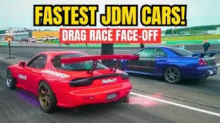 JDM Legends Drag Race Face Off | Supra, RX-7, Skyline Go Wild!🔥