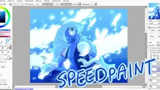 Steven Universe - Mindful Education - Sapphire speedpaint