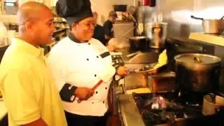 The Serving Spoon in Inglewood with KJLH's Bigg PWee