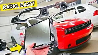 Dodge Challenger Radio Replacement Removal 2014 2015 2016 2017 2018 2019 2020 2021 2022 2023 2024