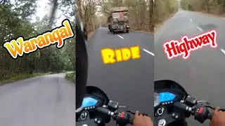 kamalapuram to eturnagaram Bike 🏍 Ride  👌 - Warangal Highway 🛣  | part 1