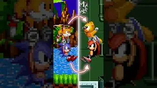 MIGHTY & RAY VS BOSSES! ✨ SegaSonic Forever ✨ Sonic Forever Mods Shorts #sonicshorts