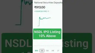 NSDL IPO Listing ! Details in Description