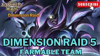 Fast and Farmable Team Dimension Raid [Summoners War]