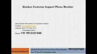 Quicken Help Line +91 9915337448 Quicken customer support number