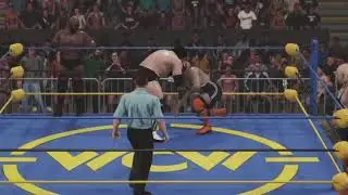 WWE2K19 Old School Tag Team League Week 2 Bad News Brown & Ron Bass vs Varsity Club