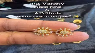 Variety AD സ്റ്റോൺ Studs & Nose ring collections#nosering #necklacenose ringdesigns #stud #adstone