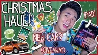WHAT I GOT FOR CHRISTMAS 2018! (new car, ipad, etc + giveaway) | Cedrix Eligio