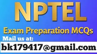 NPTEL Exam Preparation MCQs PDFs 2024 Available #nptel2024 #nptelexam