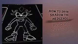 How to draw shadow the hedgehog#art # video 