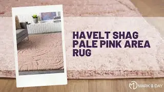 Havelt Shag Pale Pink Area Rug