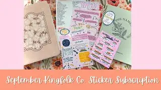 September Kingfolk Co. Sticker Subscription 