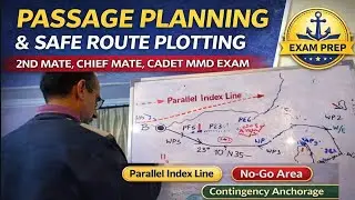 Passage Planning MMD Exam | Safe Route Plotting on Nautical Chart 5072 | 2nd Mate, Chief Mate, Cadet