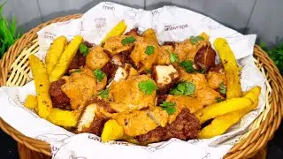 Best Chicken Loaded Fries With Cheese Sauce Recipe 😋| Ramzan Special 🌙Chicken Cheese Loaded Fries 