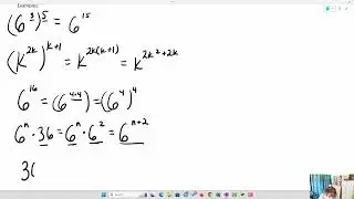 Discrete Math- Rules of Exponents Review