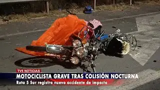 GRAVE ACCIDENTE DE TR&Aacute;NSITO EN RUTA 5 SUR DEJA A MOTOCICLISTA EN ESTADO CR&Iacute;TICO