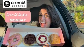 CRUMBL COOKIE MONDAY 🍪- Cherry Cheesecake, Chocolate Cupcake, Pink Doughtnut + Maple Glaze