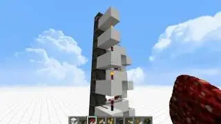 Minecraft 1.5(13w05b) - Item elevator with droppers