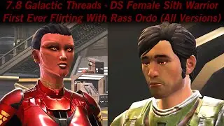 SWTOR 7.8 Галактические темы - Первая в истории заигрывание женщины-ситха-воительницы из DS с Рас...