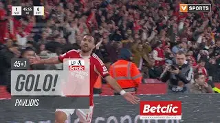 Golo Pavlidis: Benfica (2)-0 Estoril (Liga 25/26 #17)