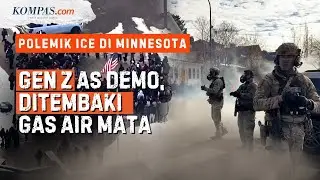 Aksi Demo Gen Z AS Dibalas Tembakan Gas Air Pasukan ICE di Minnesota