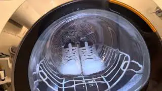 Miele dryer - drying shoes. Basket program.