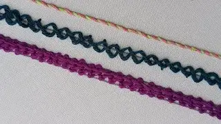 Beautiful Hand Embroidery Stitches best Suitable for Border Embroidery Design | Border Embroidery