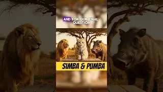 Simba & Pumba give me intervu #funny #cat #pets #interview #aivideo