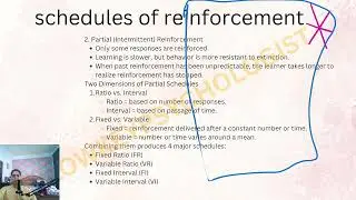 Schedules of Reinforcement unit 2 part 3 introduction to psychology| DU Psychology Sem 1