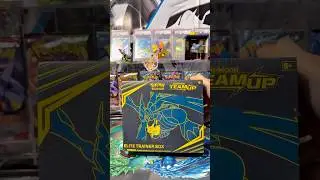 Pok&eacute;mon Sun & Moon Team Up ETB pack battle, need a hit! #pokemon #pokemoncards #pokemontcg *reupload